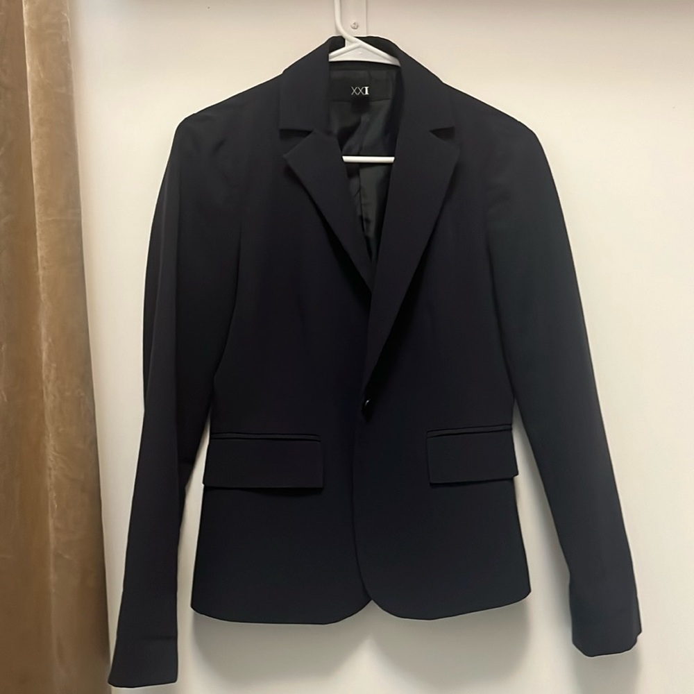 One button Black Blazer Jacket in size S/P